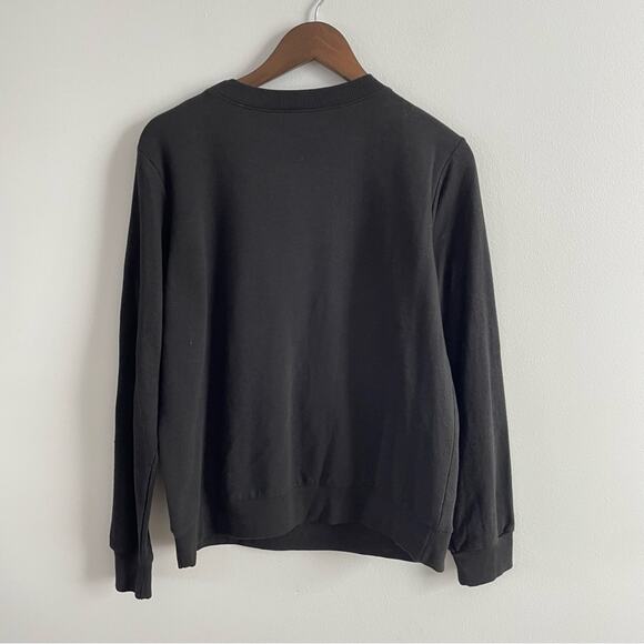 The Rolling Stones | Womens Black & Red Lip Logo With Hearts Sweatshirt Pullover - Picture 4 of 5